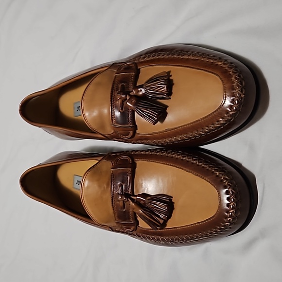 Johnston and Murphy two-tone tassel loafers. - Picture 1 of 8